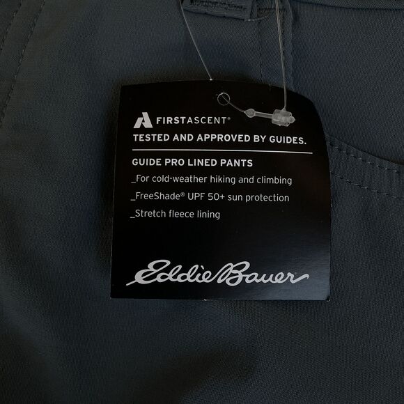 Eddie Bauer First Ascent Womens Guide Pro Fleece Lined Pants sz 10 TALL Graphite - Picture 5 of 10